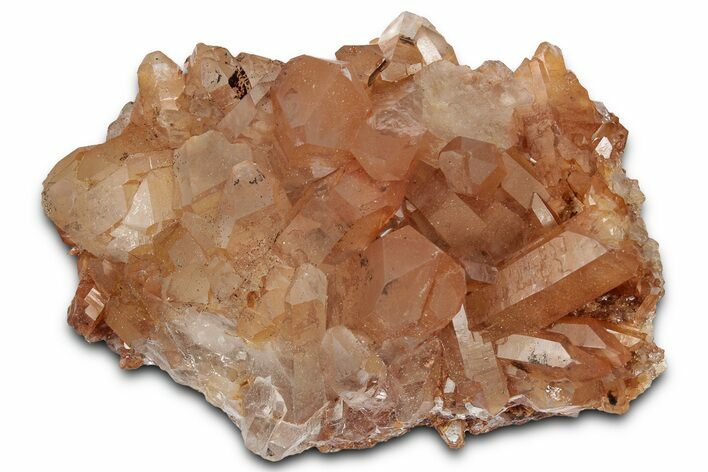 Tangerine Quartz Crystal Cluster - Brazil #328916